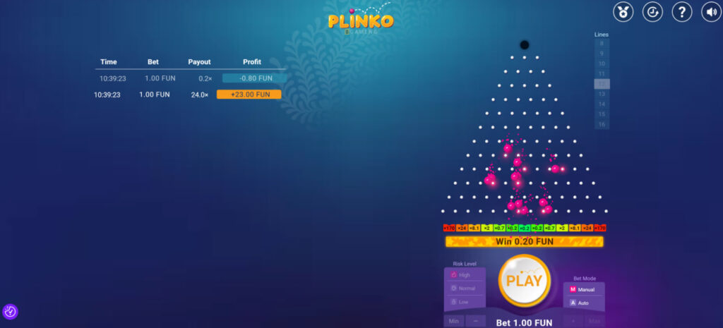 Juego Plinko